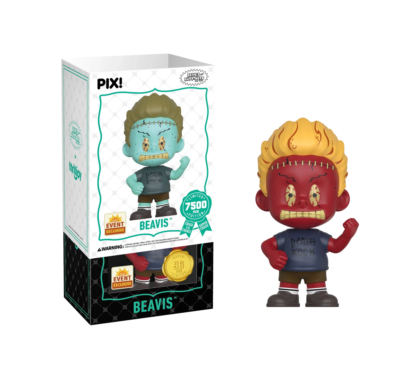 [Thrilljoy] [EXCLUSIVE] MTV's Beavis and Butt-Head - Beavis LE7500 PIX Vinyl Figure (1 in 6 Chance at Chase) Ralphie's Funhouse