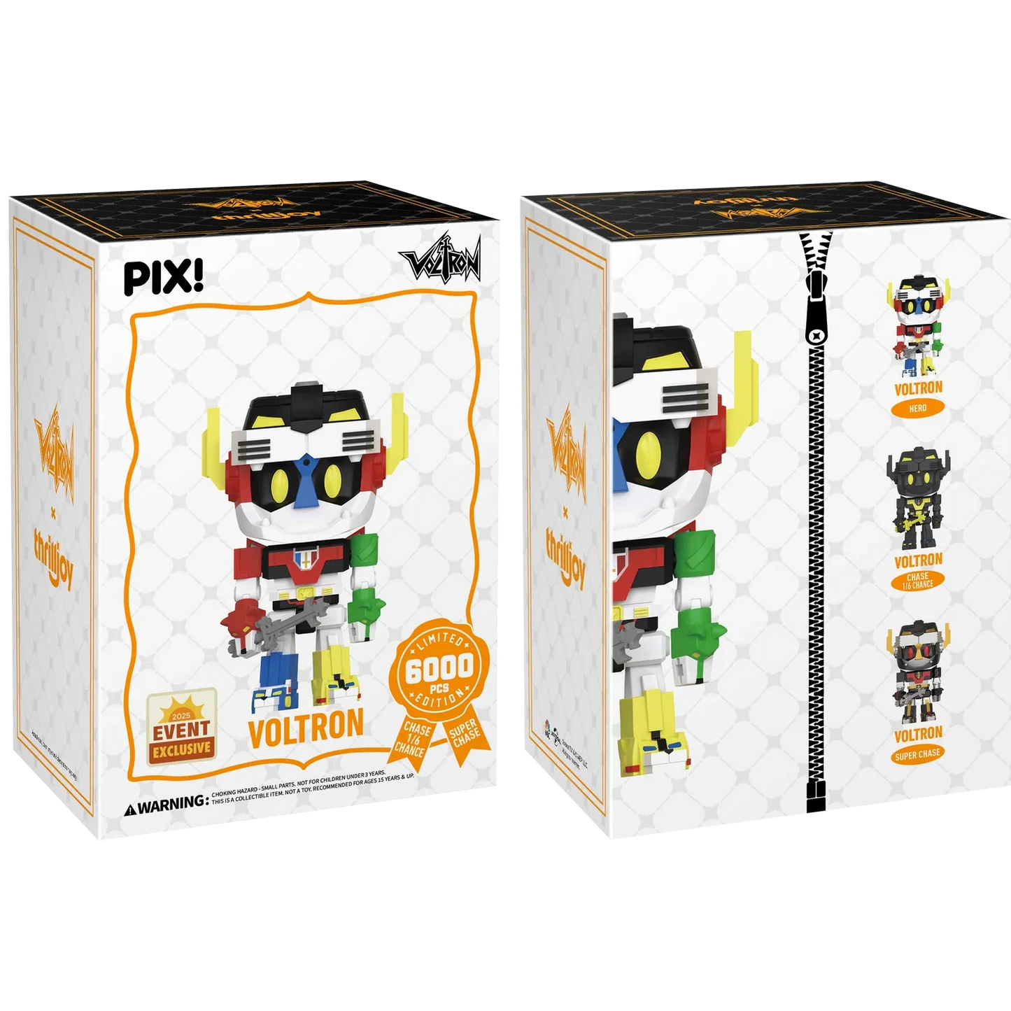 [Thrilljoy] [EXCLUSIVE] Voltron Defender of the Universe - Voltron LE6000 PIX Vinyl Figure (1 in 6 Chance at Chase) Ralphie's Funhouse