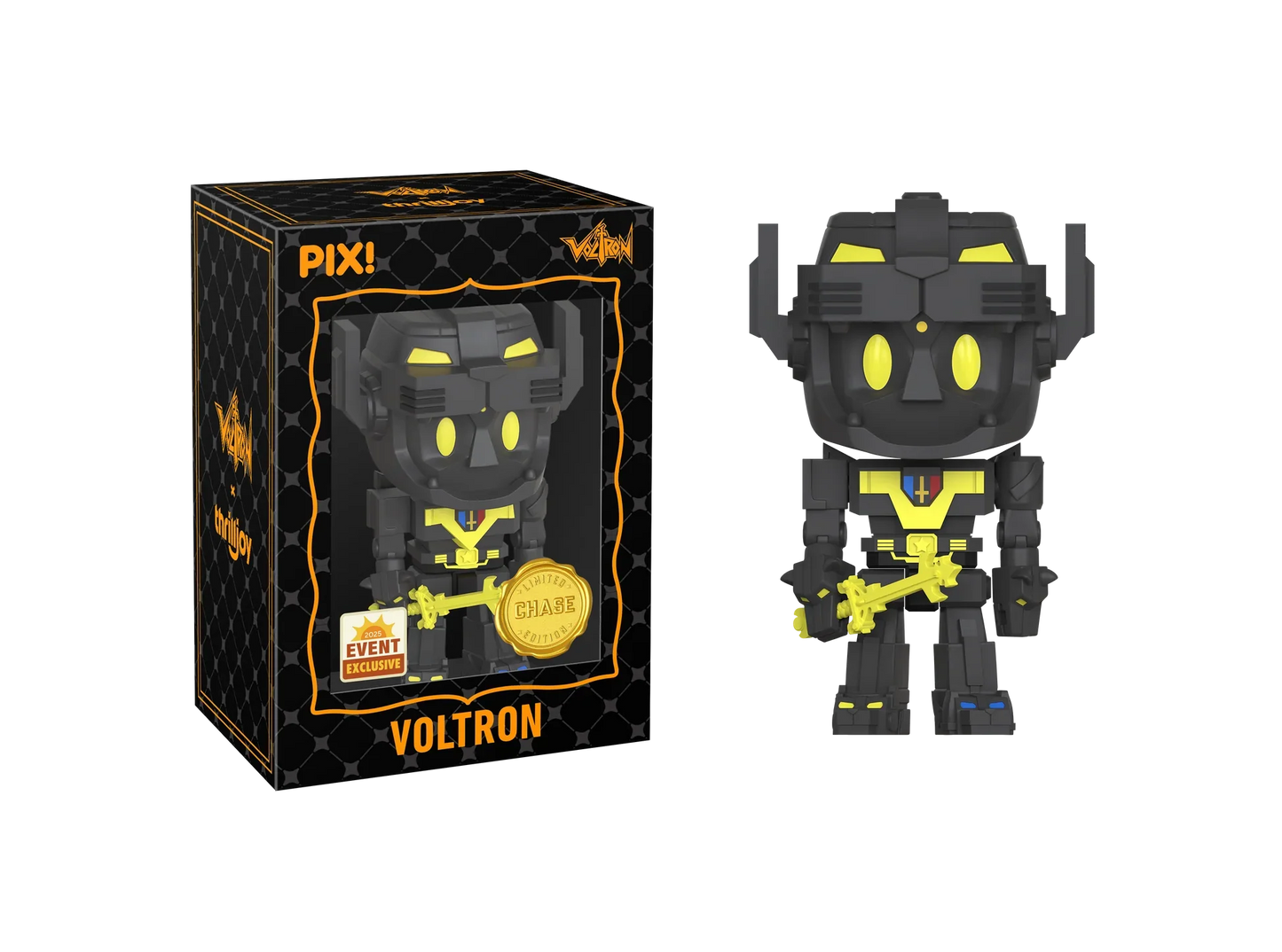 [Thrilljoy] [EXCLUSIVE] Voltron Defender of the Universe - Voltron LE6000 PIX Vinyl Figure (1 in 6 Chance at Chase) Ralphie's Funhouse