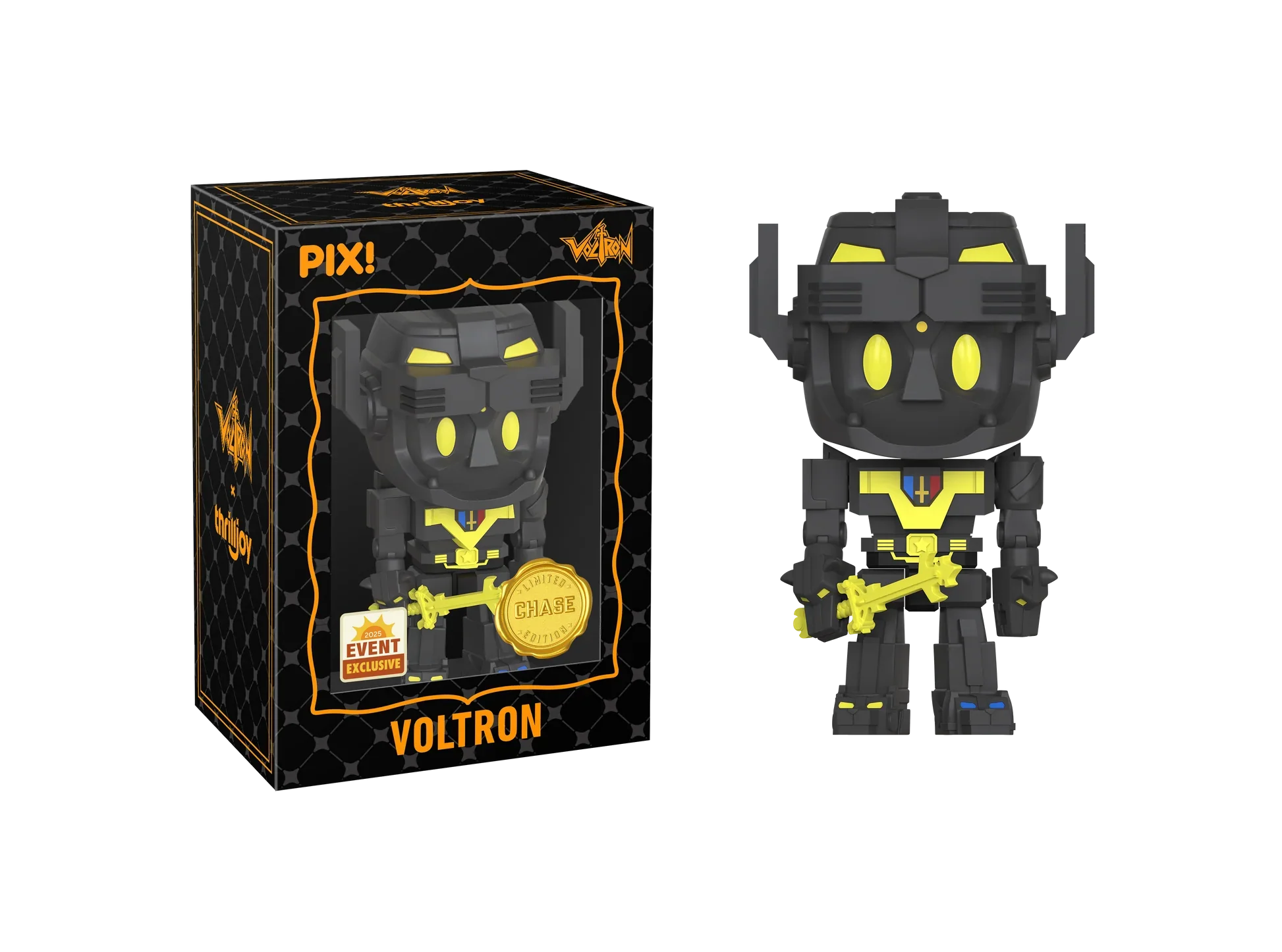 [Thrilljoy] [EXCLUSIVE] Voltron Defender of the Universe - Voltron LE6000 PIX Vinyl Figure (1 in 6 Chance at Chase) Ralphie's Funhouse