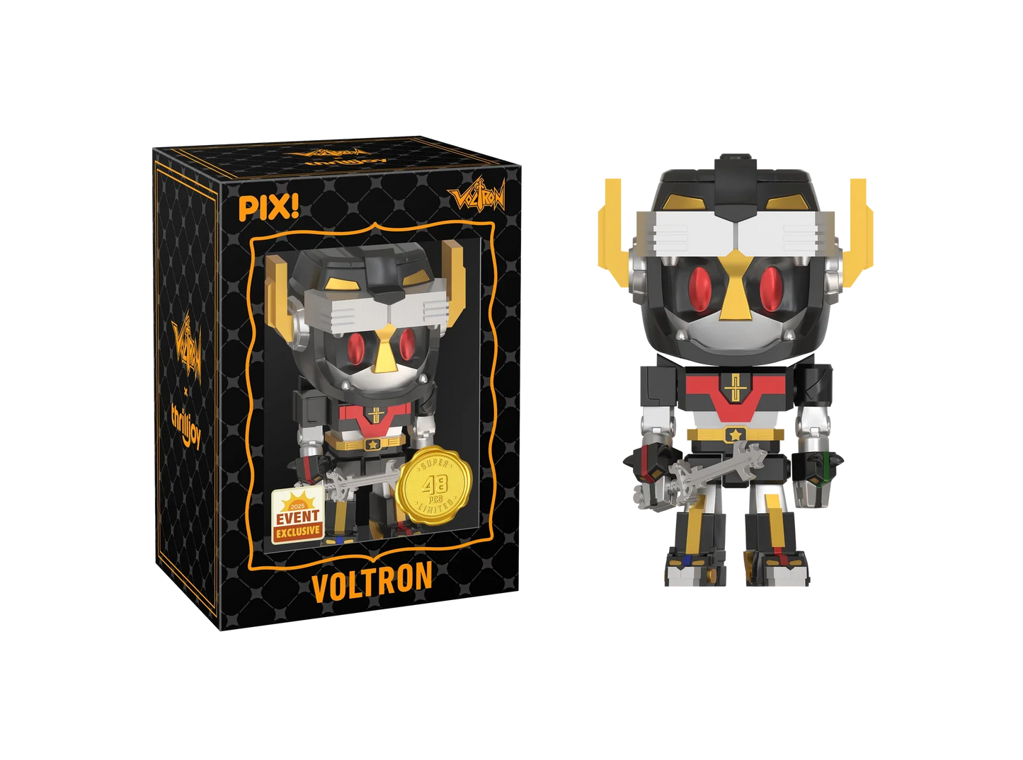 [Thrilljoy] [EXCLUSIVE] Voltron Defender of the Universe - Voltron LE6000 PIX Vinyl Figure (1 in 6 Chance at Chase) Ralphie's Funhouse
