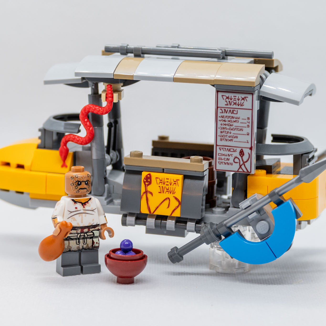 SW Rathtar Meat Food Skiff Set made using LEGO parts - B3 Customs B3 Customs