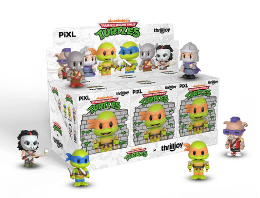 [Thrilljoy] Teenage Mutant Ninja Turtles TMNT PIXL Blind Box Vinyl (Chance at LE300 Hyper-Rare Chase redeemable for a special 12" MEGA PIX!) Whole Set (Sealed) Ralphie's Funhouse