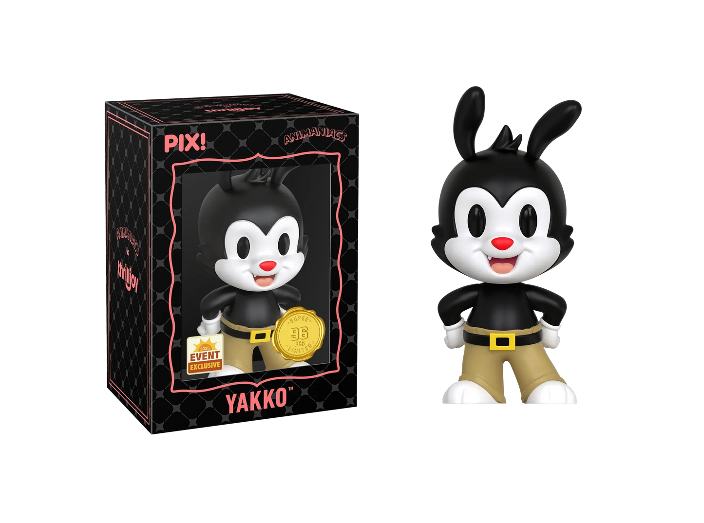 [Thrilljoy] [EXCLUSIVE] Animaniacs - Wakko LE6000 PIX Vinyl Figure (1 in 6 Chance at Chase) Ralphie's Funhouse