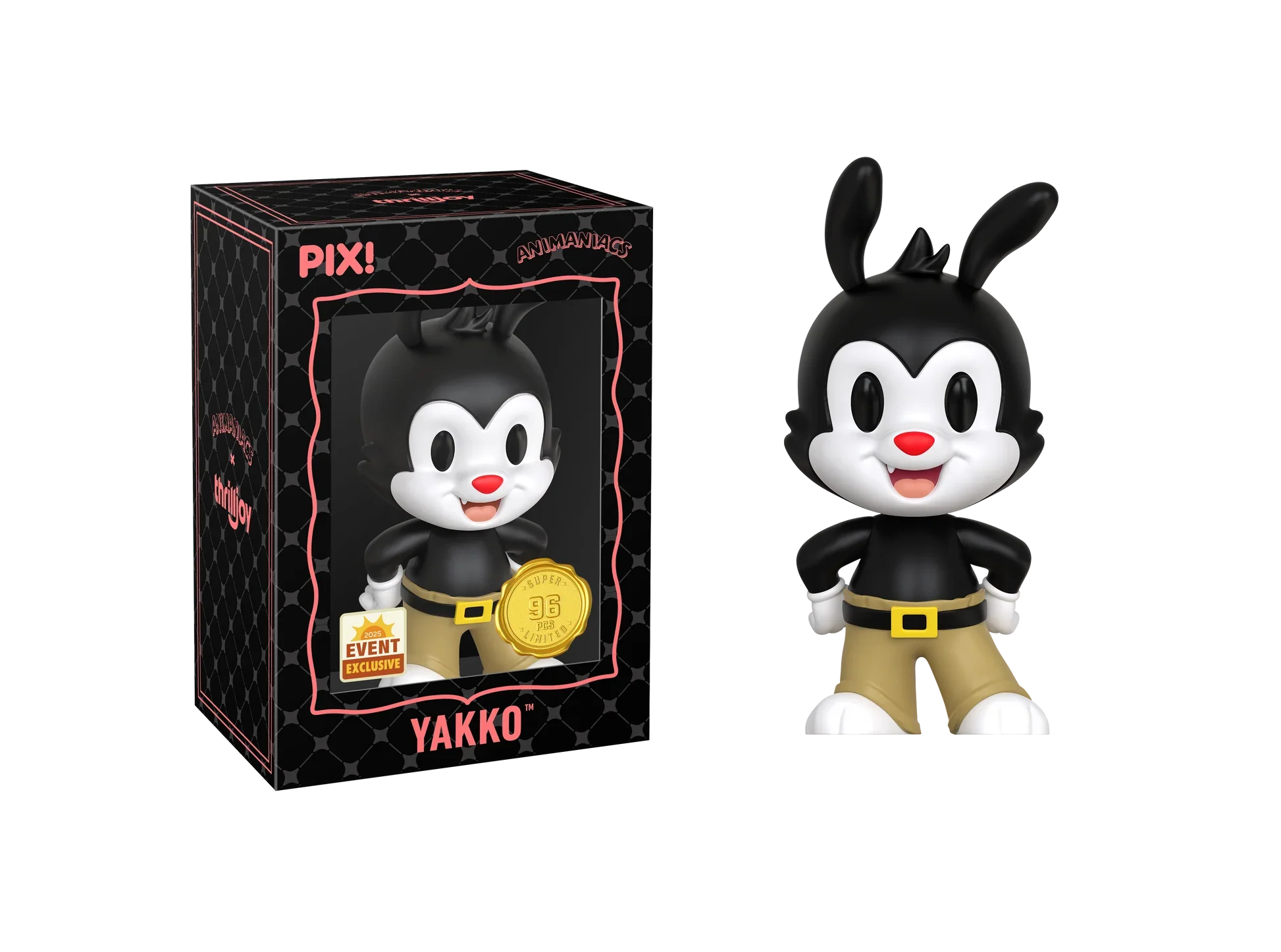 [Thrilljoy] [EXCLUSIVE] Animaniacs - Wakko LE6000 PIX Vinyl Figure (1 in 6 Chance at Chase) Ralphie's Funhouse