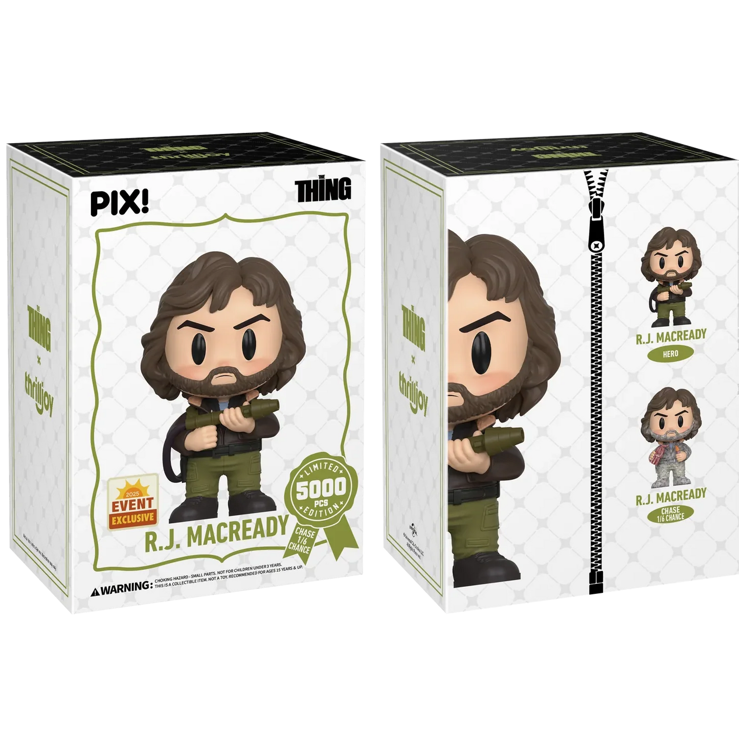 [Thrilljoy] [EXCLUSIVE] The Thing - R.J. MacReady LE5000 PIX Vinyl Figure (1 in 6 Chance at Chase) Ralphie's Funhouse