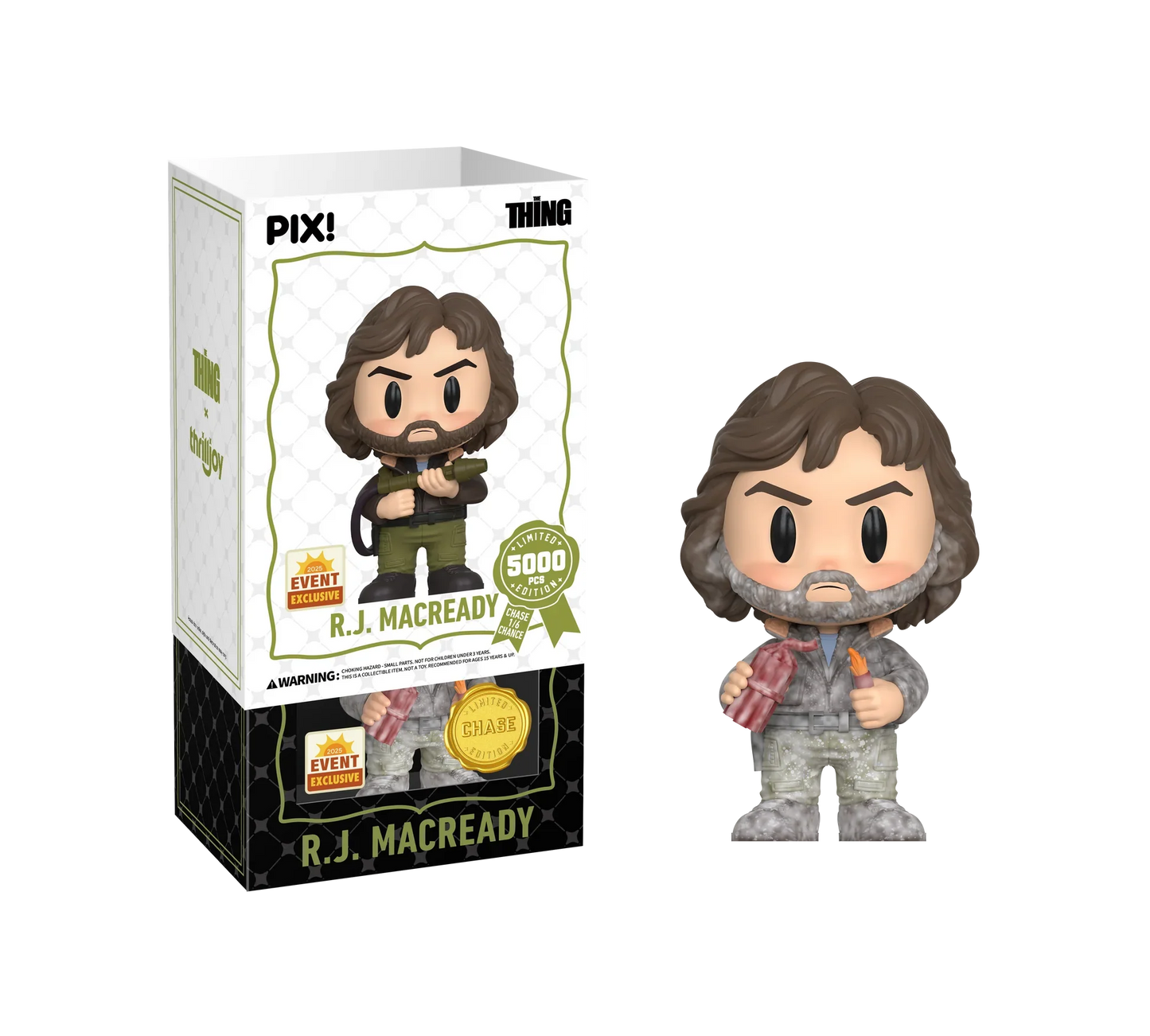 [Thrilljoy] [EXCLUSIVE] The Thing - R.J. MacReady LE5000 PIX Vinyl Figure (1 in 6 Chance at Chase) Ralphie's Funhouse