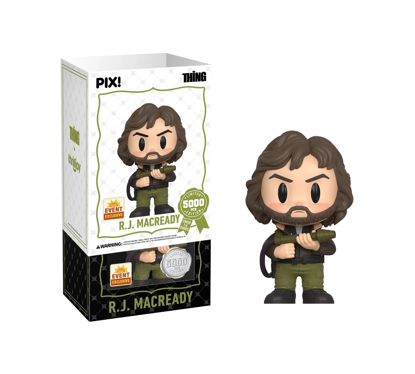 [Thrilljoy] [EXCLUSIVE] The Thing - R.J. MacReady LE5000 PIX Vinyl Figure (1 in 6 Chance at Chase) Ralphie's Funhouse