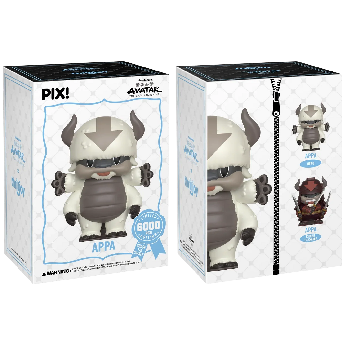 [Thrilljoy] Avatar The Last Airbender - Appa LE6000 PIX Vinyl Figure (1 in 6 Chance at Chase) Ralphie's Funhouse