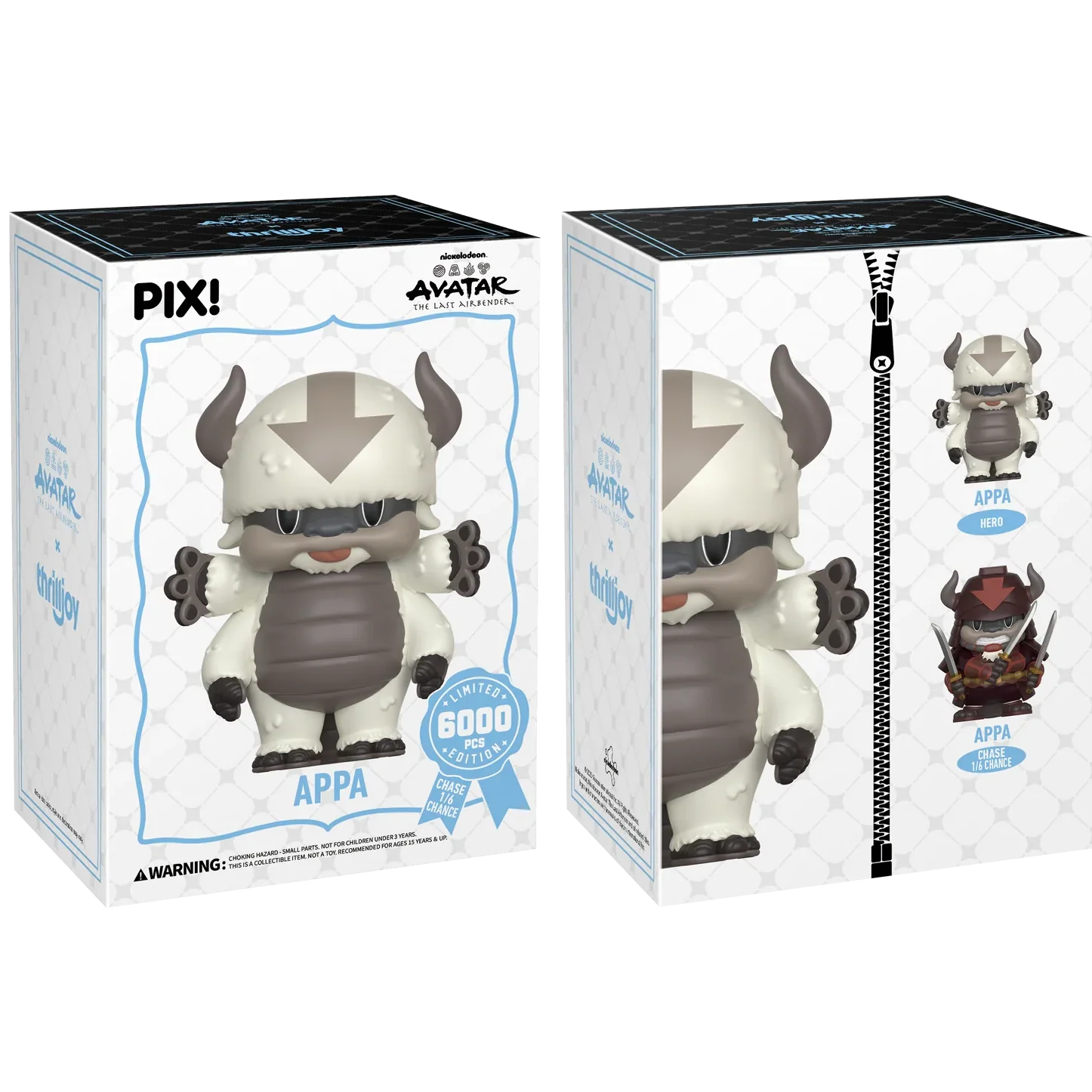 [Thrilljoy] Avatar The Last Airbender - Appa LE6000 PIX Vinyl Figure (1 in 6 Chance at Chase) Ralphie's Funhouse