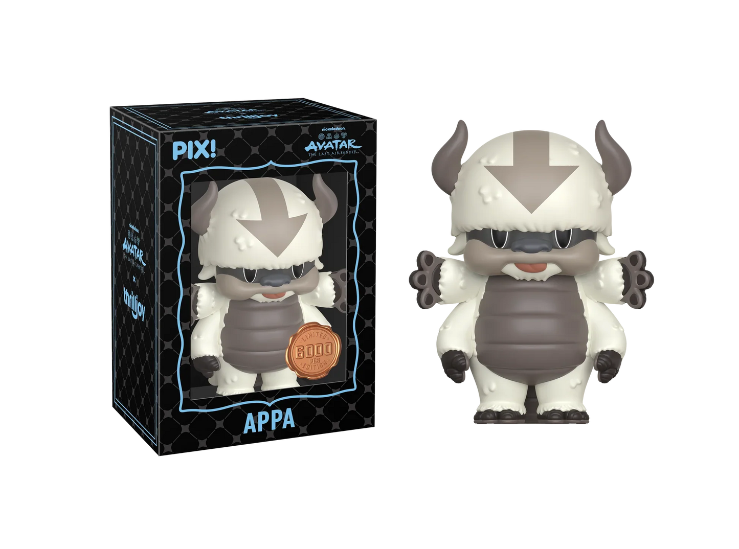 [Thrilljoy] Avatar The Last Airbender - Appa LE6000 PIX Vinyl Figure (1 in 6 Chance at Chase) Ralphie's Funhouse