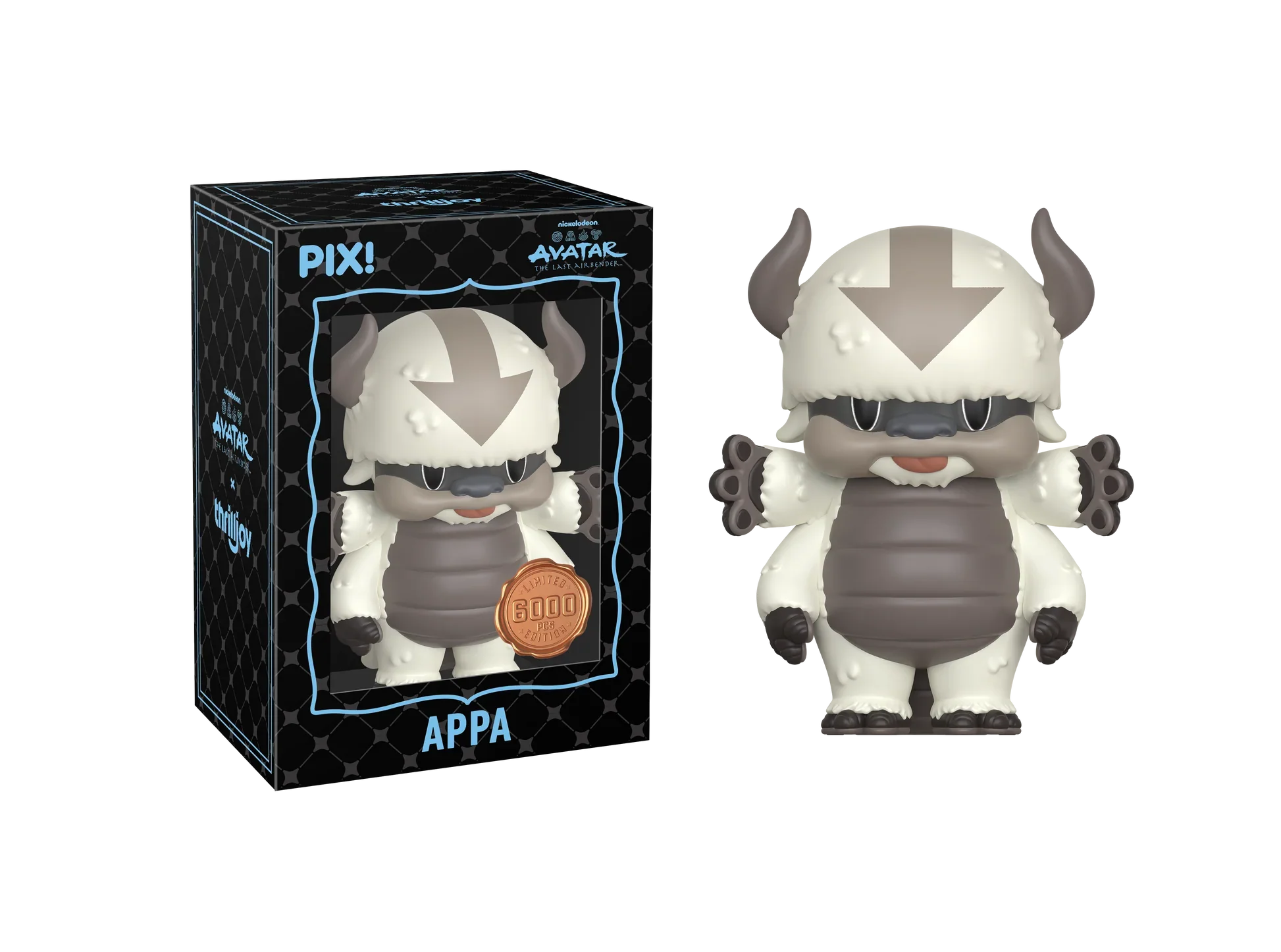 [Thrilljoy] Avatar The Last Airbender - Appa LE6000 PIX Vinyl Figure (1 in 6 Chance at Chase) Ralphie's Funhouse