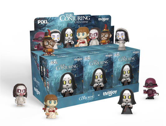 [Thrilljoy] The Conjuring Universe PIXL Blind Box Vinyl (Chance at 1 of 300 hyper-rare “chase” pieces will be redeemable for a special 12” MEGA PIX!) Ralphie's Funhouse