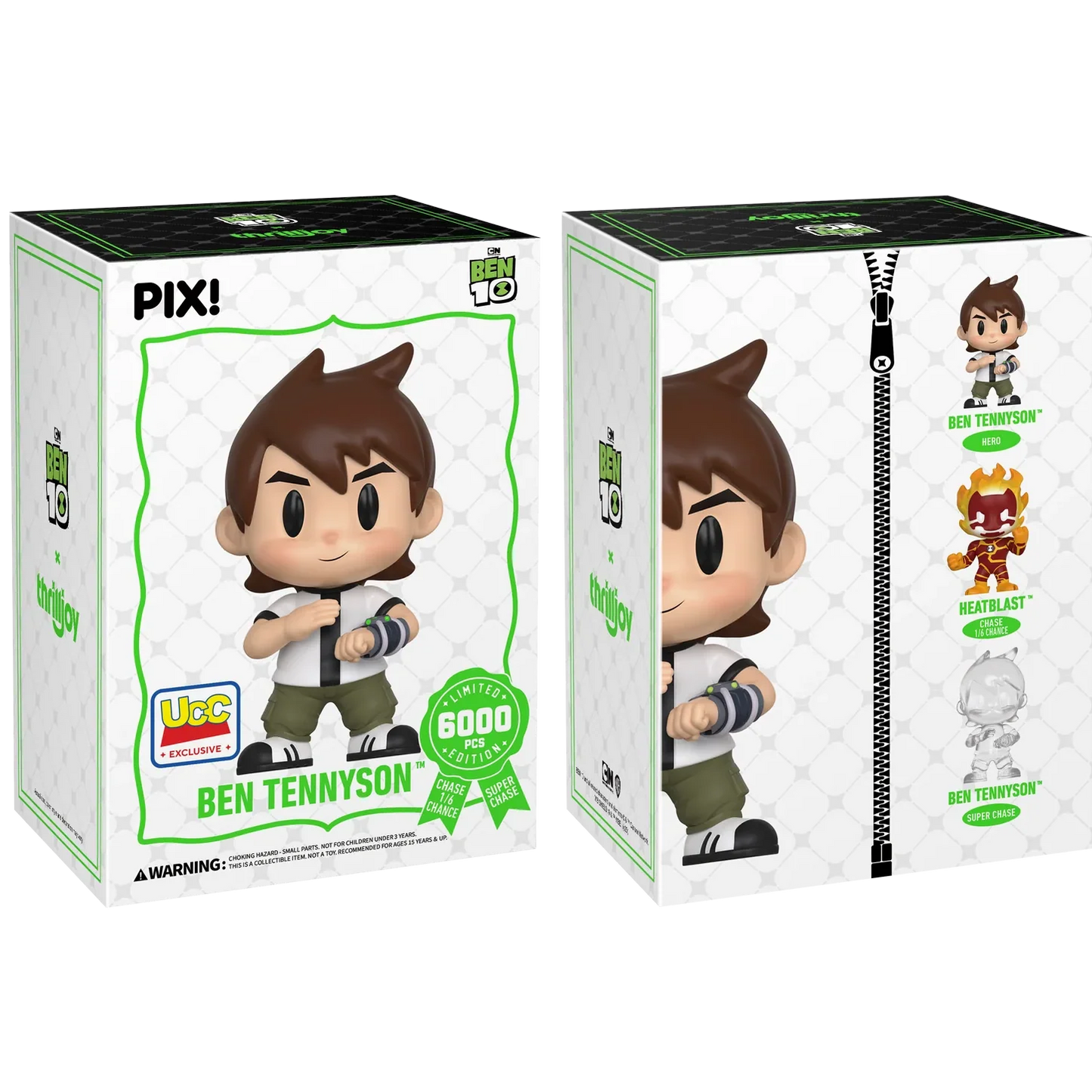 [Thrilljoy] [EXCLUSIVE] BEN 10 - Ben Tennyson LE6000 PIX Vinyl Figure (1 in 6 Chance at Chase) Ralphie's Funhouse
