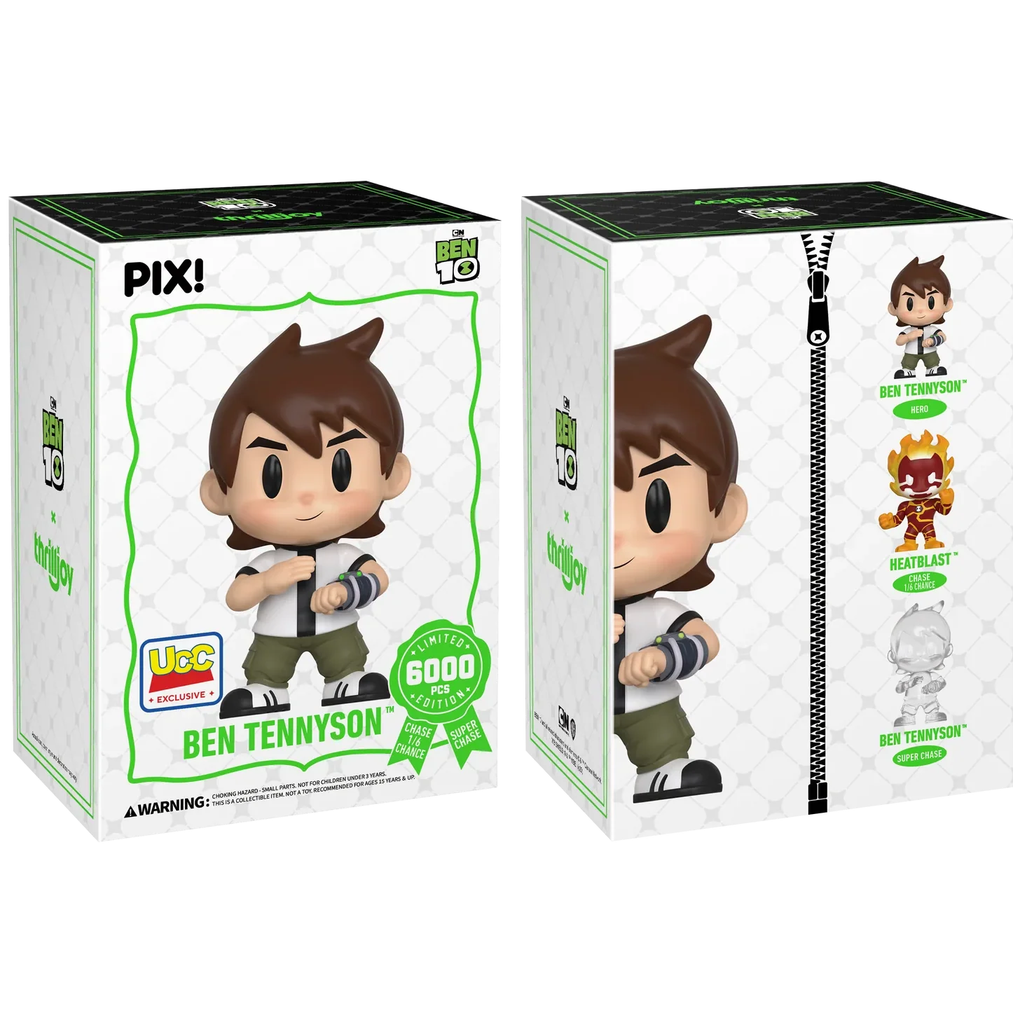 [Thrilljoy] [EXCLUSIVE] BEN 10 - Ben Tennyson LE6000 PIX Vinyl Figure (1 in 6 Chance at Chase) Ralphie's Funhouse