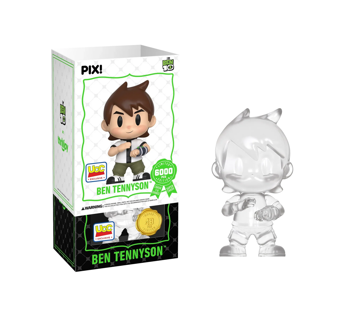 [Thrilljoy] [EXCLUSIVE] BEN 10 - Ben Tennyson LE6000 PIX Vinyl Figure (1 in 6 Chance at Chase) Ralphie's Funhouse