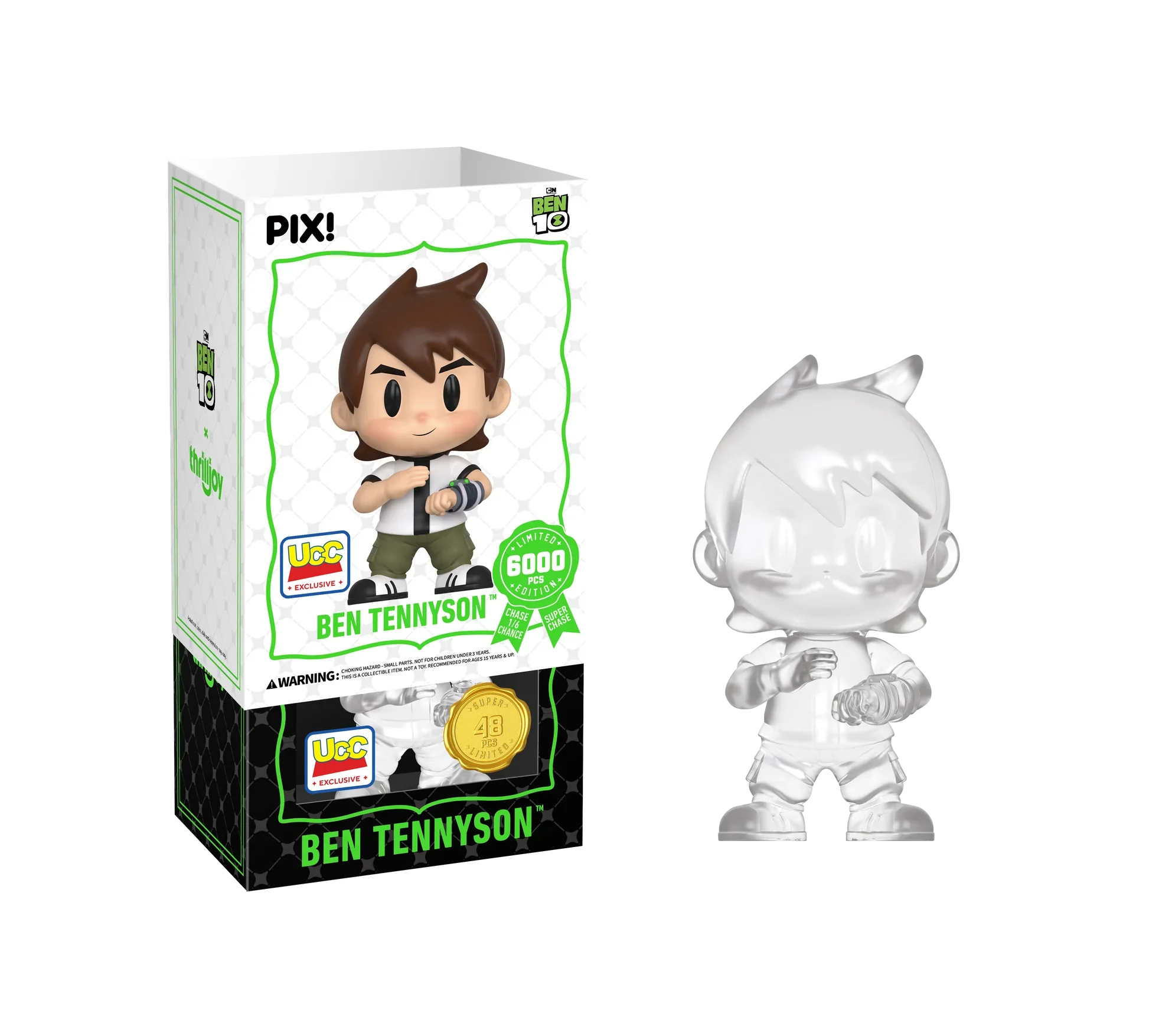 [Thrilljoy] [EXCLUSIVE] BEN 10 - Ben Tennyson LE6000 PIX Vinyl Figure (1 in 6 Chance at Chase) Ralphie's Funhouse