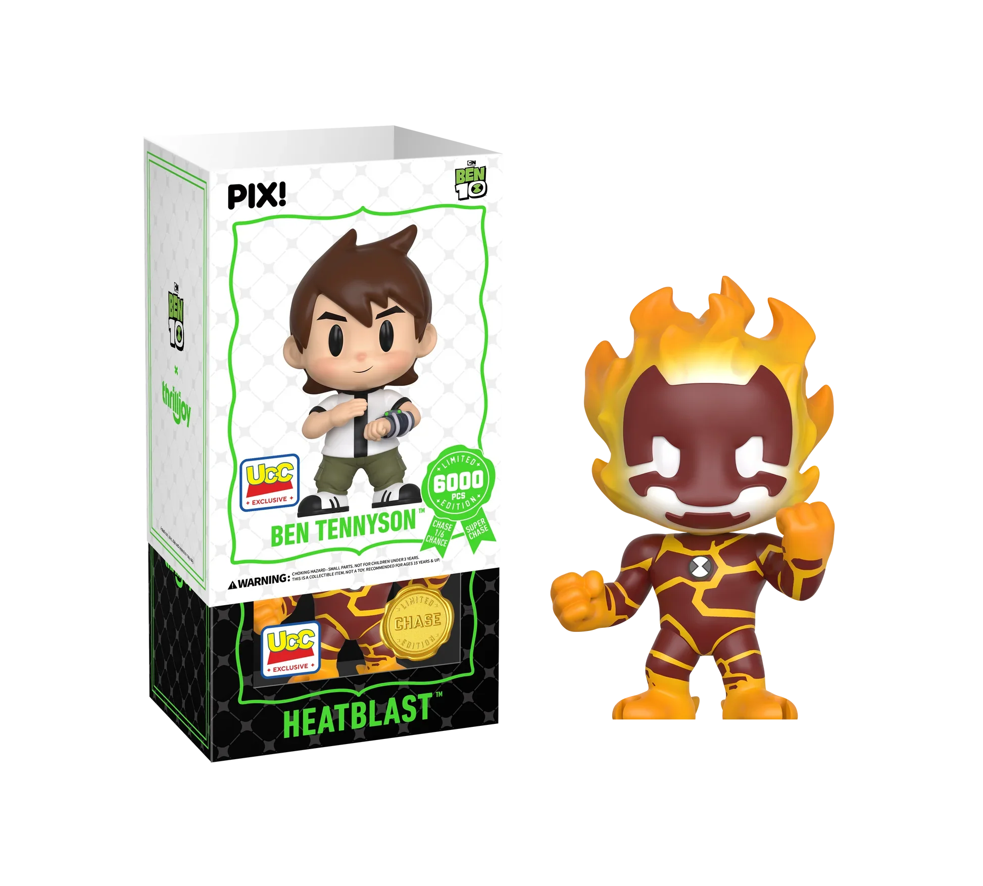 [Thrilljoy] [EXCLUSIVE] BEN 10 - Ben Tennyson LE6000 PIX Vinyl Figure (1 in 6 Chance at Chase) Ralphie's Funhouse