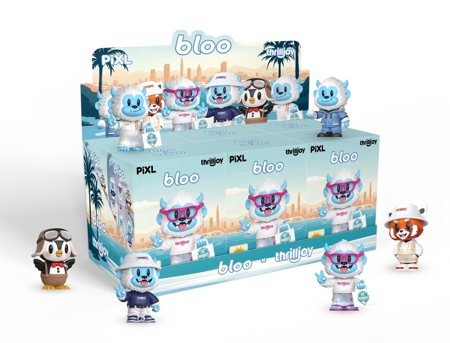 [Thrilljoy] BLOO-niverse PIXL Blind Box Vinyl (Chance at 1 of 300 hyper-rare “chase” pieces will be redeemable for a special 12” MEGA PIX!) Whole Set (Sealed) Ralphie's Funhouse