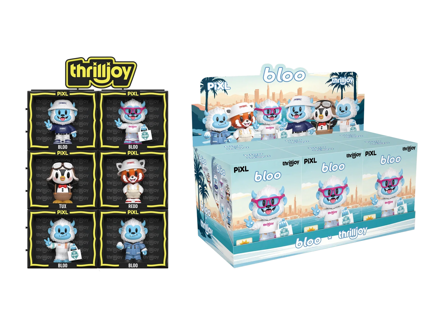 [Thrilljoy] BLOO-niverse PIXL Blind Box Vinyl (Chance at 1 of 300 hyper-rare “chase” pieces will be redeemable for a special 12” MEGA PIX!) Ralphie's Funhouse
