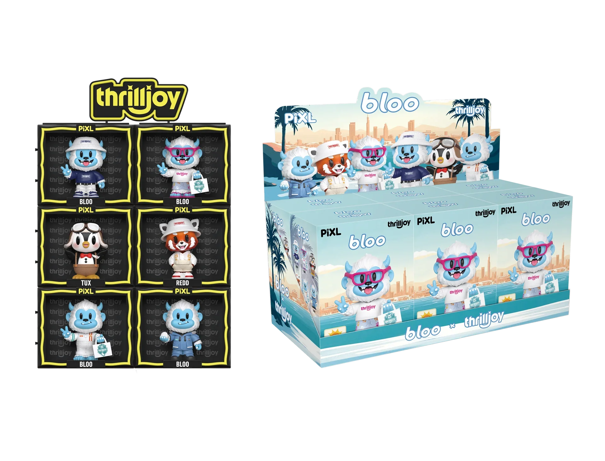 [Thrilljoy] BLOO-niverse PIXL Blind Box Vinyl (Chance at 1 of 300 hyper-rare “chase” pieces will be redeemable for a special 12” MEGA PIX!) Ralphie's Funhouse