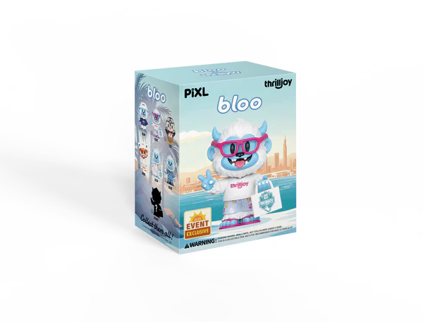 [Thrilljoy] BLOO-niverse PIXL Blind Box Vinyl (Chance at 1 of 300 hyper-rare “chase” pieces will be redeemable for a special 12” MEGA PIX!) Individual Mystery Box (Sealed) Ralphie's Funhouse