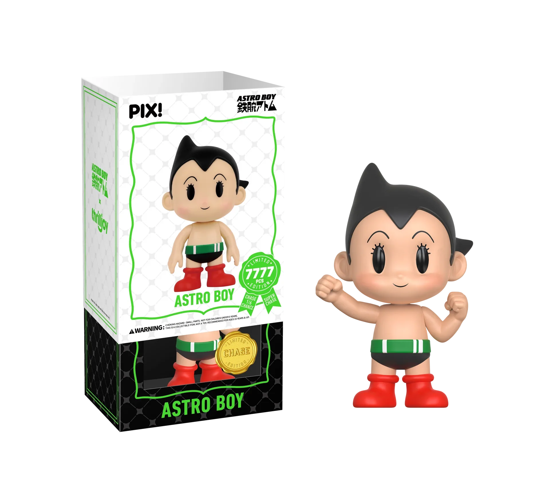 [Thrilljoy] Astro Boy - Astro Boy LE7777 PIX Vinyl Figure (1 in 6 Chance at Chase) Ralphie's Funhouse