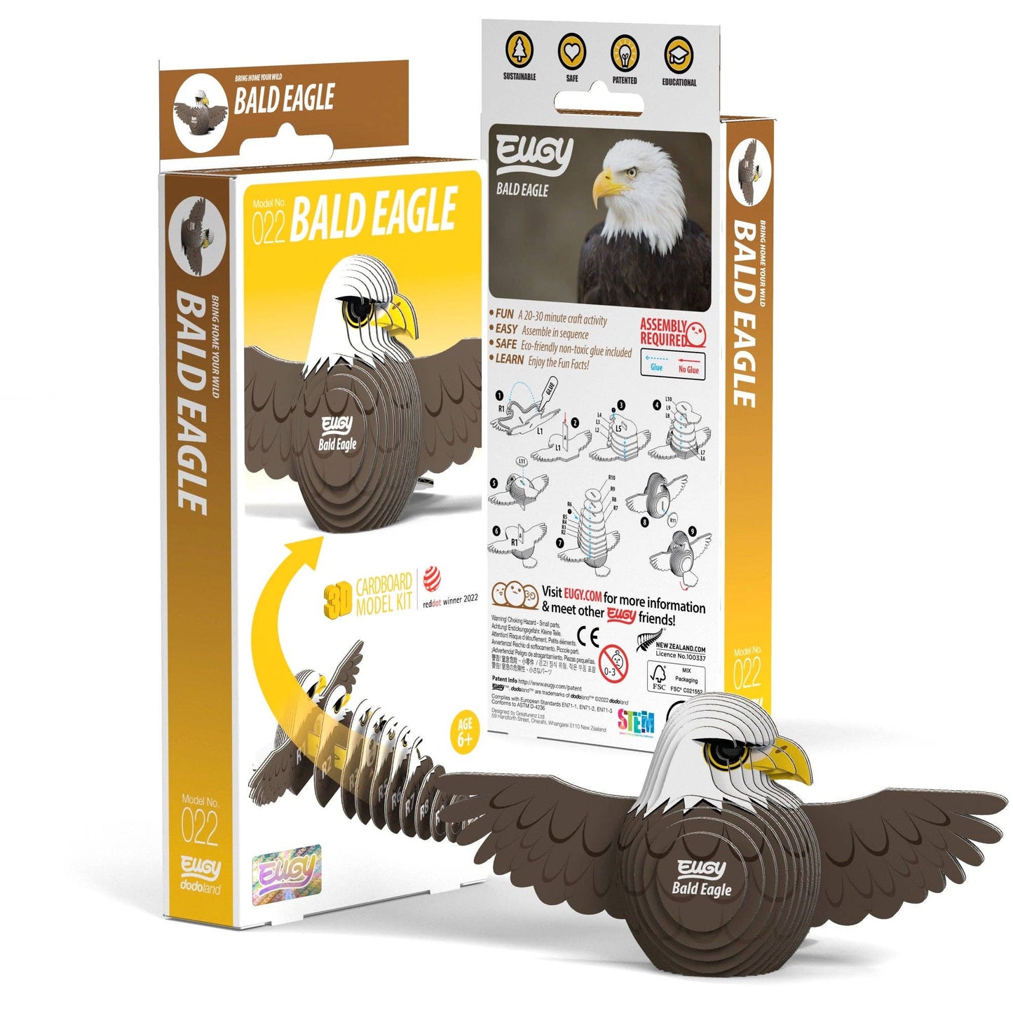 EUGY Bald Eagle 3D Puzzle Olita Gifts & Goods