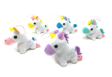 Kawaii Unicorn Plush 2.75" - Mini Animal Friends Collectible Keychain Super Anime Store