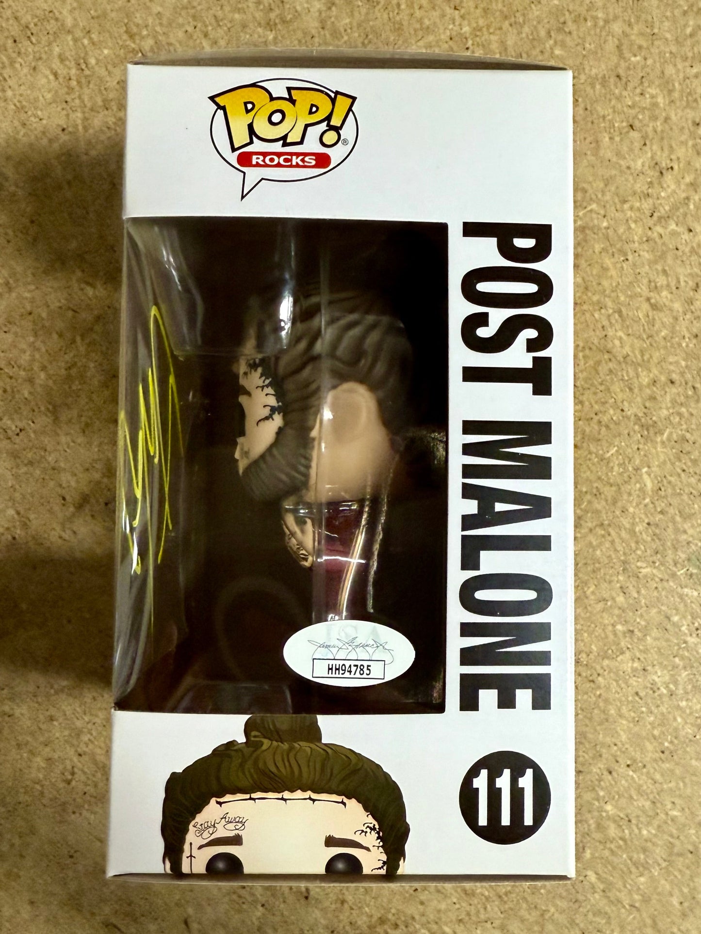 Post Malone Signed Vaulted Beerbongs And Bentleys Funko Pop! #111 With JSA COA Mustang Comics