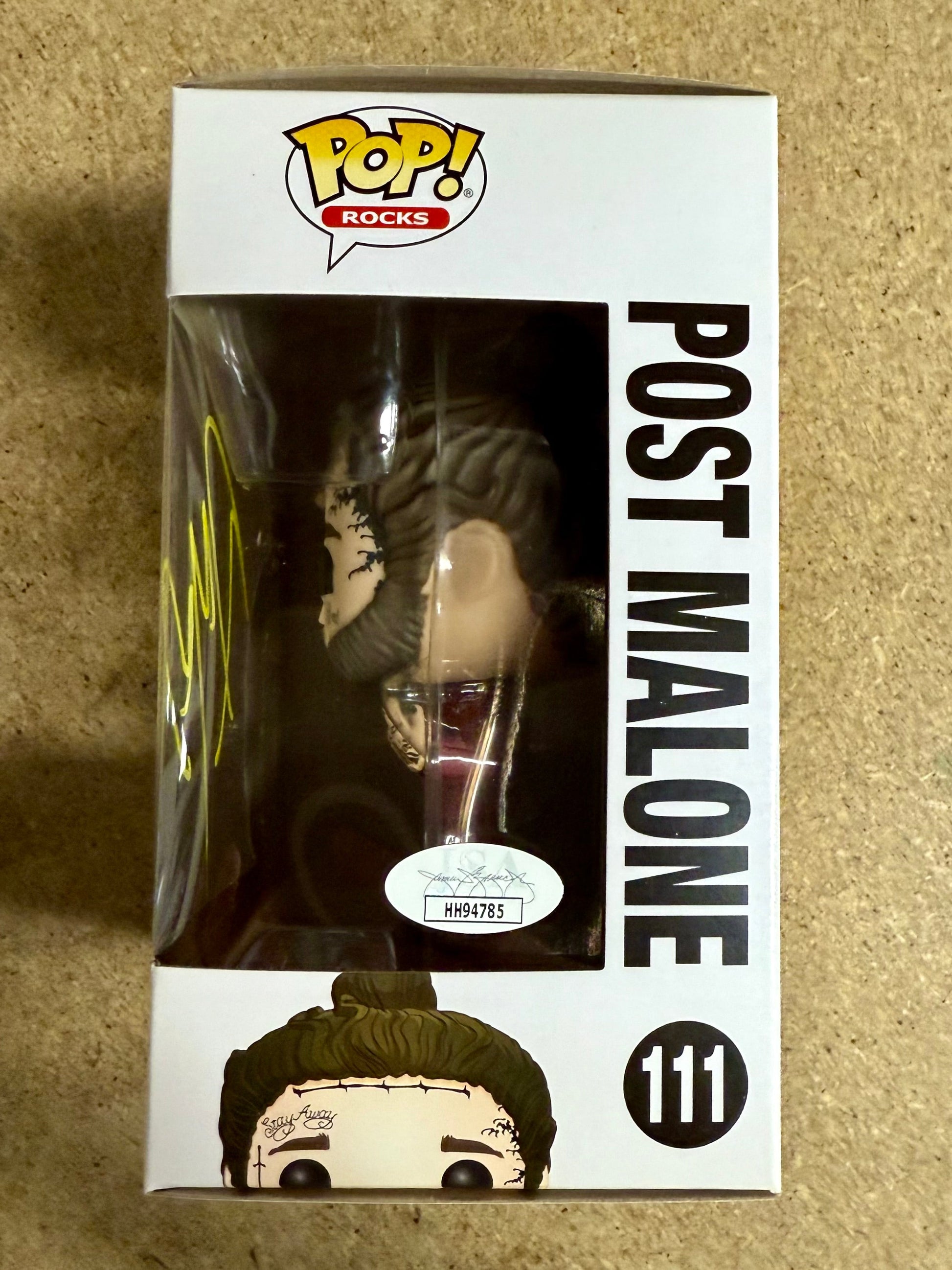 Post Malone Signed Vaulted Beerbongs And Bentleys Funko Pop! #111 With JSA COA Mustang Comics