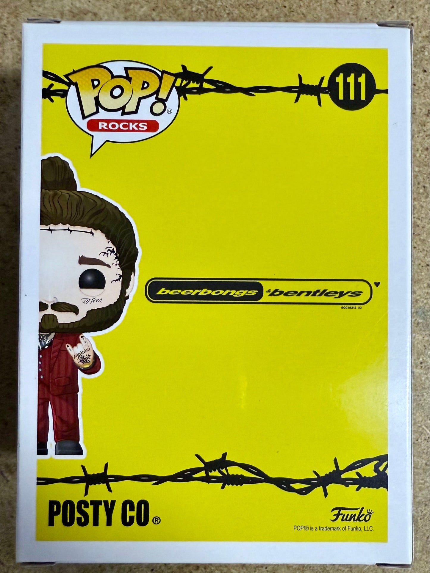 Post Malone Signed Vaulted Beerbongs And Bentleys Funko Pop! #111 With JSA COA Mustang Comics