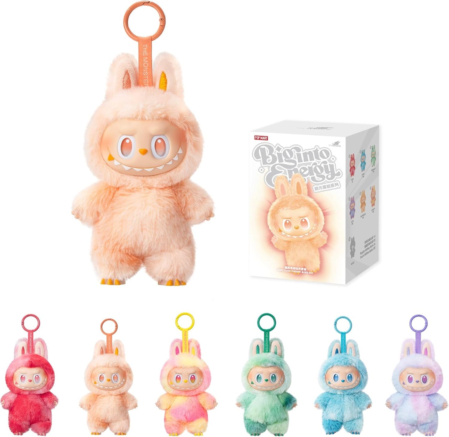 POP MART The Monsters Big into Energy Series-Vinyl Plush Pendant Blind Box, Blind Box Figures, Random Design Action Figures Collectible Toys Home Decorations, Single Box STYLE MART
