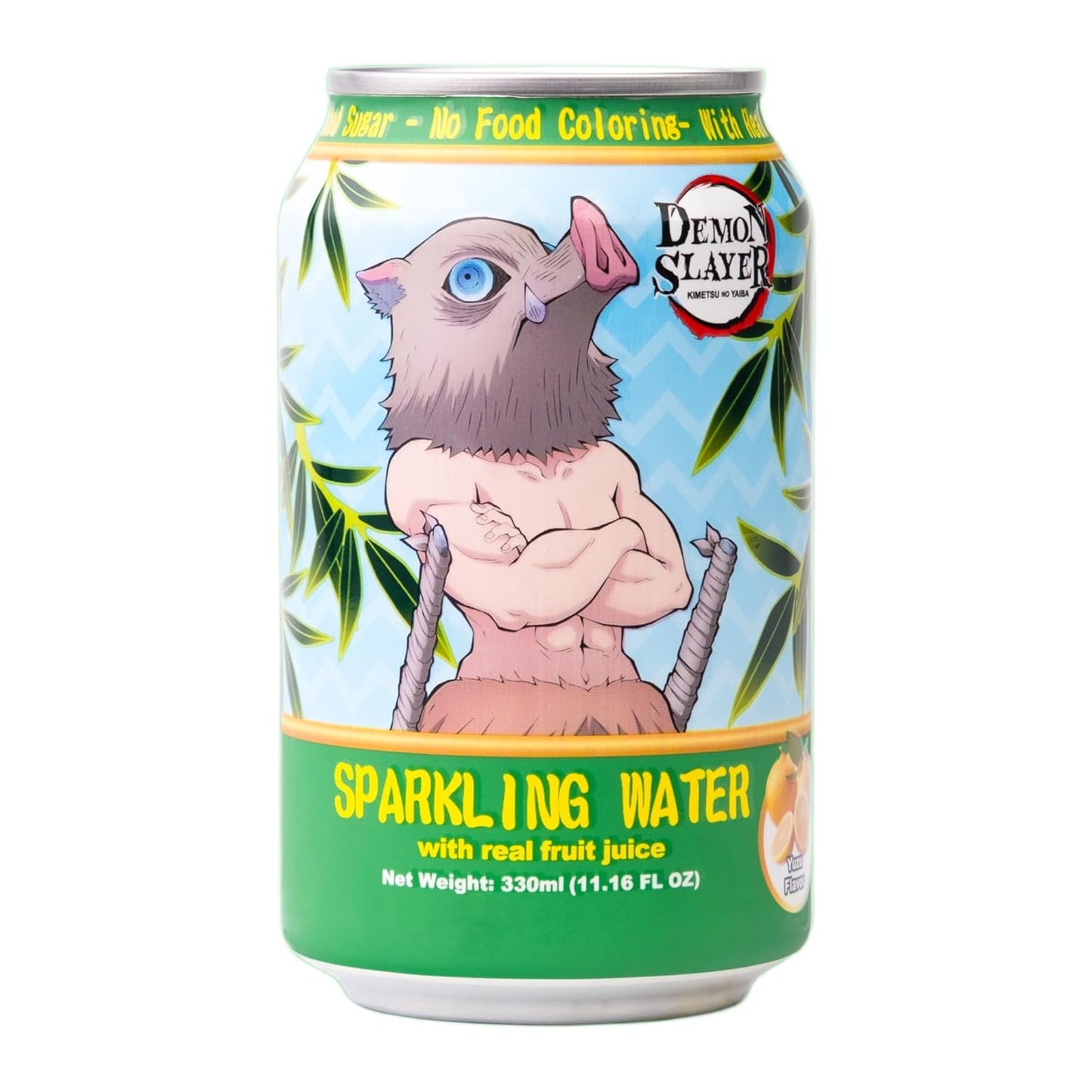 Demon Slayer Yuzu Sparkling Water 11.16oz Inosuke Hashibira - Kimetsu no Yaiba Collectible Drink Super Anime Store