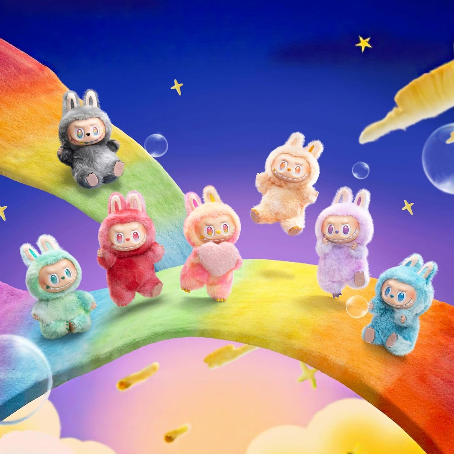 POP MART The Monsters Big into Energy Series-Vinyl Plush Pendant Blind Box, Blind Box Figures, Random Design Action Figures Collectible Toys Home Decorations, Single Box STYLE MART