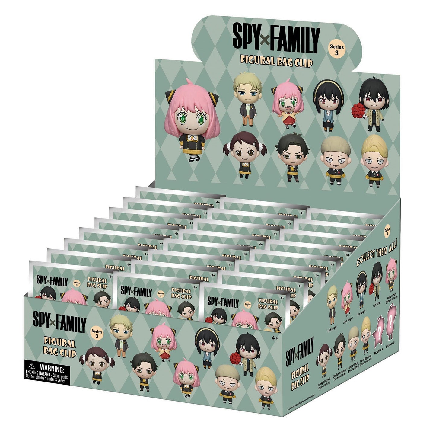 Spy x Family 3D Foam Bag Clip Blind Bag - Series 3 | Official Monogram Super Anime Store