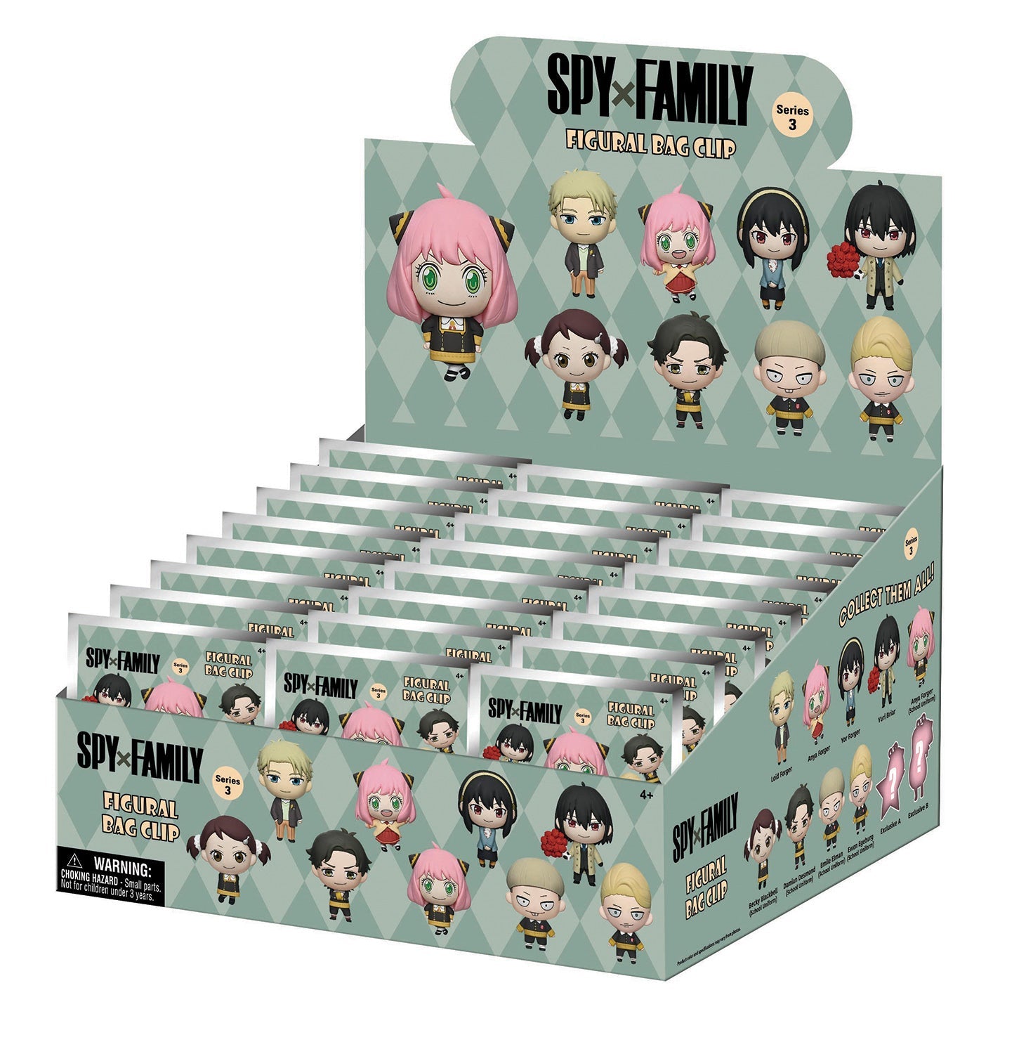 Spy x Family 3D Foam Bag Clip Blind Bag - Series 3 | Official Monogram Super Anime Store