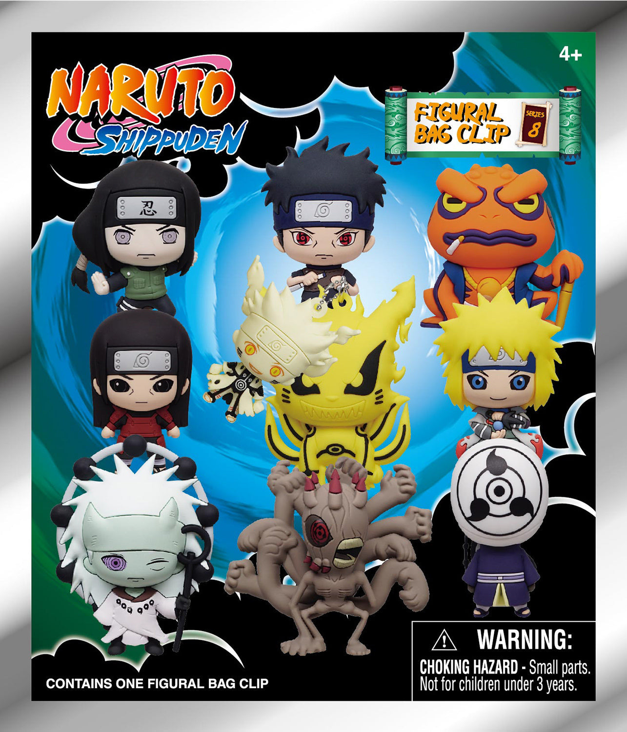 Naruto 3D Foam Bag Clip, Series 8 Bling Bag Super Anime Store