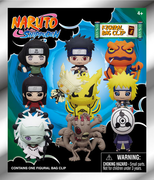Naruto 3D Foam Bag Clip, Series 8 Bling Bag Super Anime Store