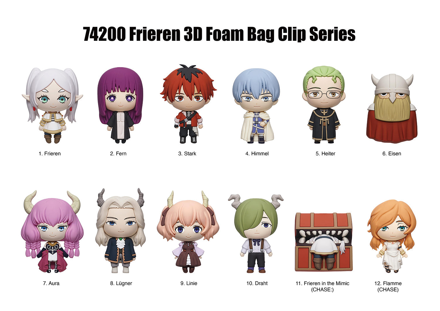 Frieren Beyond Journey’s End 3D Foam Bag Clip, Series 1 Super Anime Store
