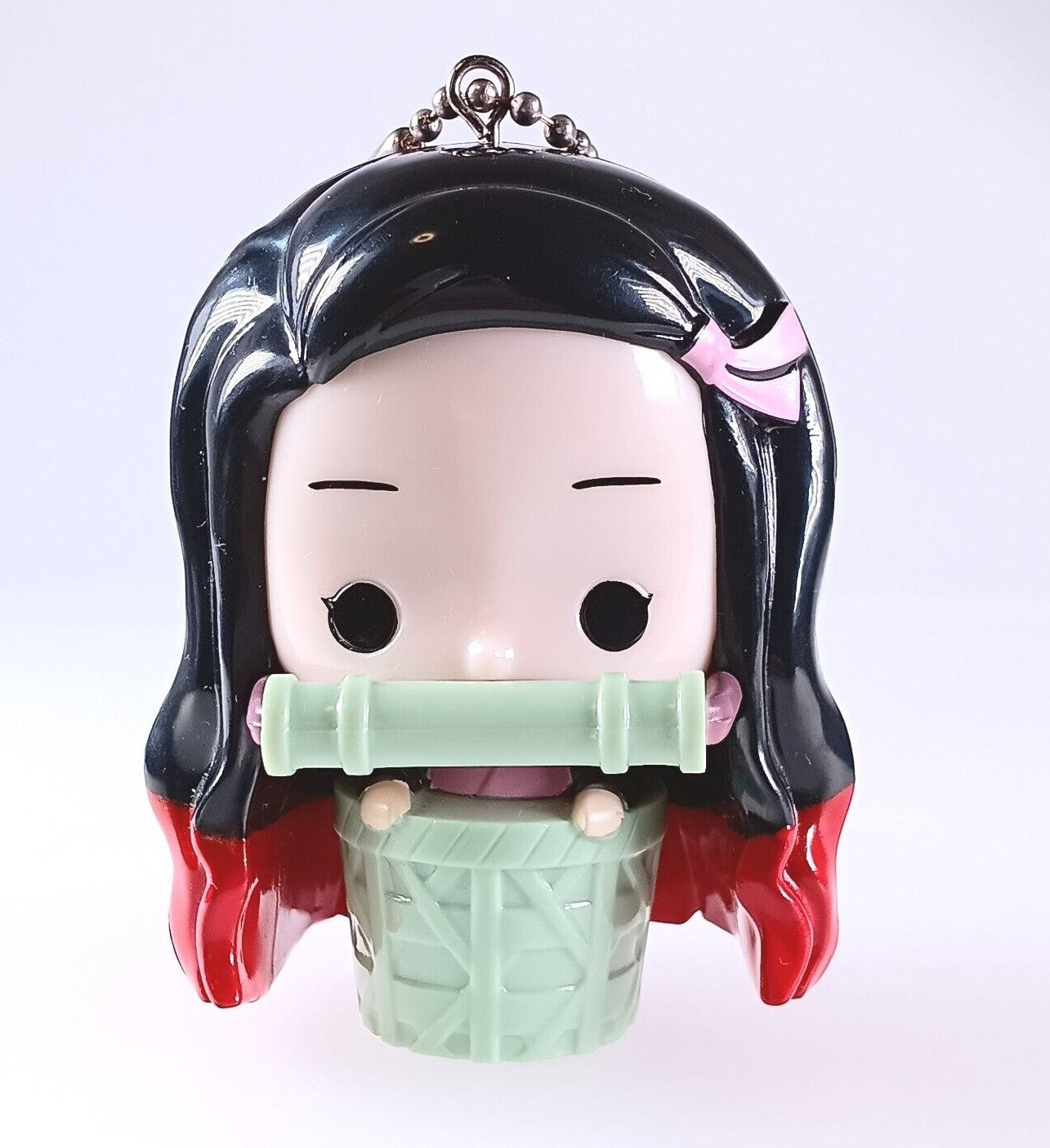 DEMON SLAYER NEZUKO YURA YURA BOBBLEHEAD 3D KEYCHAIN Anime Pop
