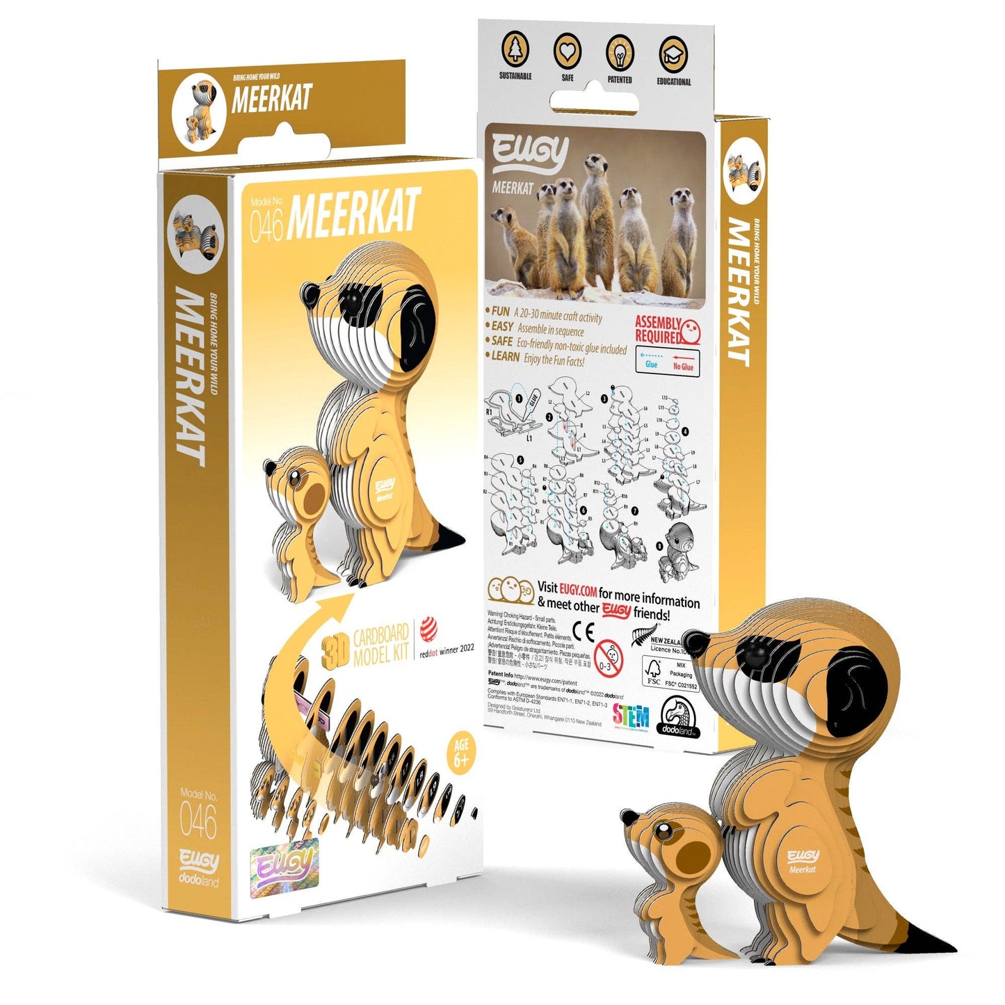 EUGY Meerkat 3D Puzzle Olita Gifts & Goods