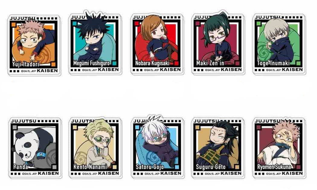 JUJUTSU KAISEN ACRYLIC BADGE TRADING Anime Pop