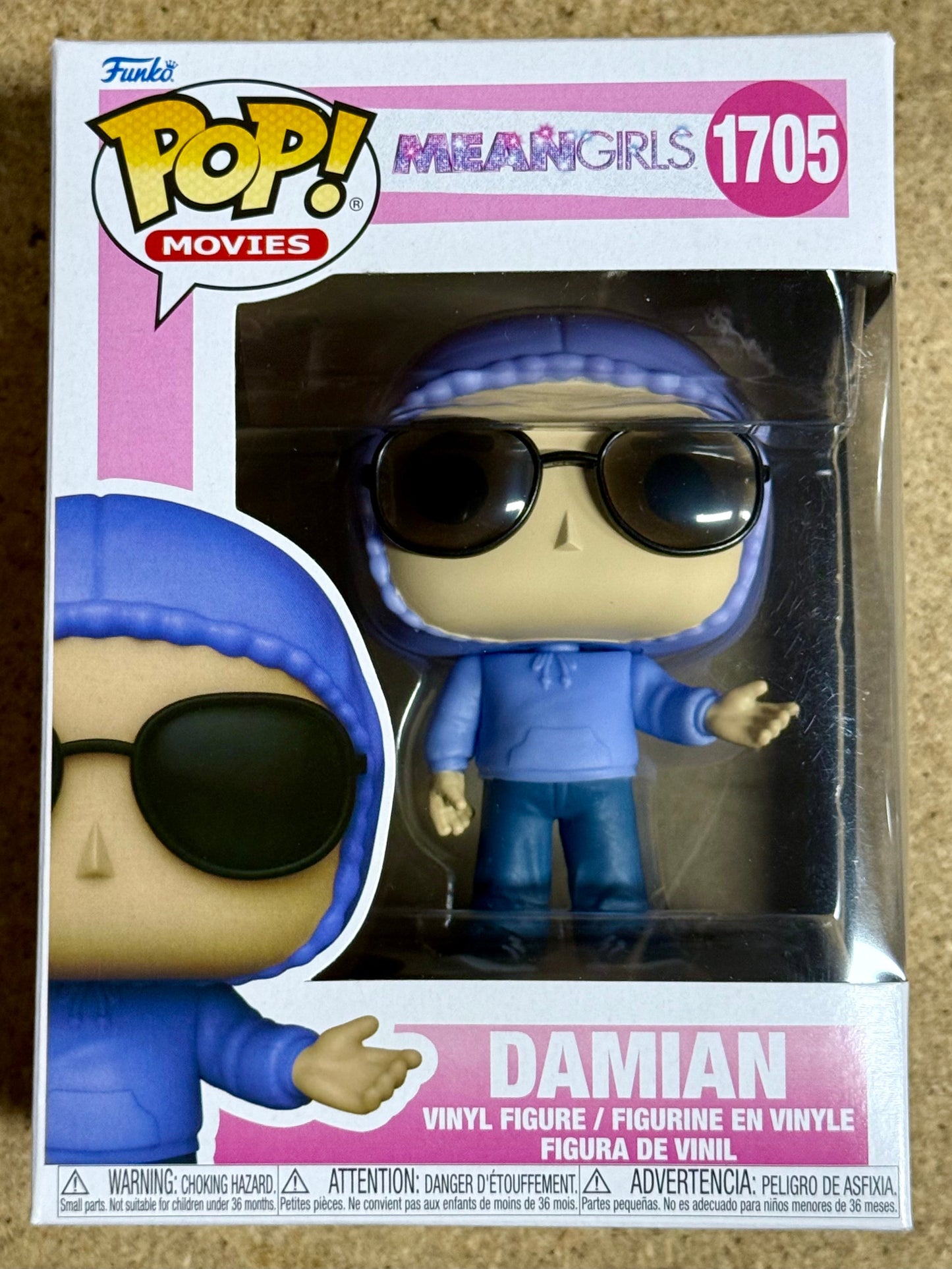 Funko Pop! Movies Damian In Hoodie #1705 Mean Girls 2025 Daniel Franzese Mustang Comics