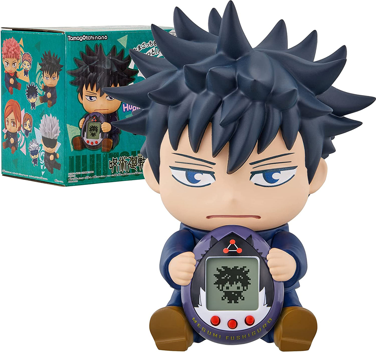 Jujutsu Kaisen HugmyTamagotchi Fushiguro Megumi Vinyl Figure with Tamagotchi Nano - Official JJK Collectible Super Anime Store