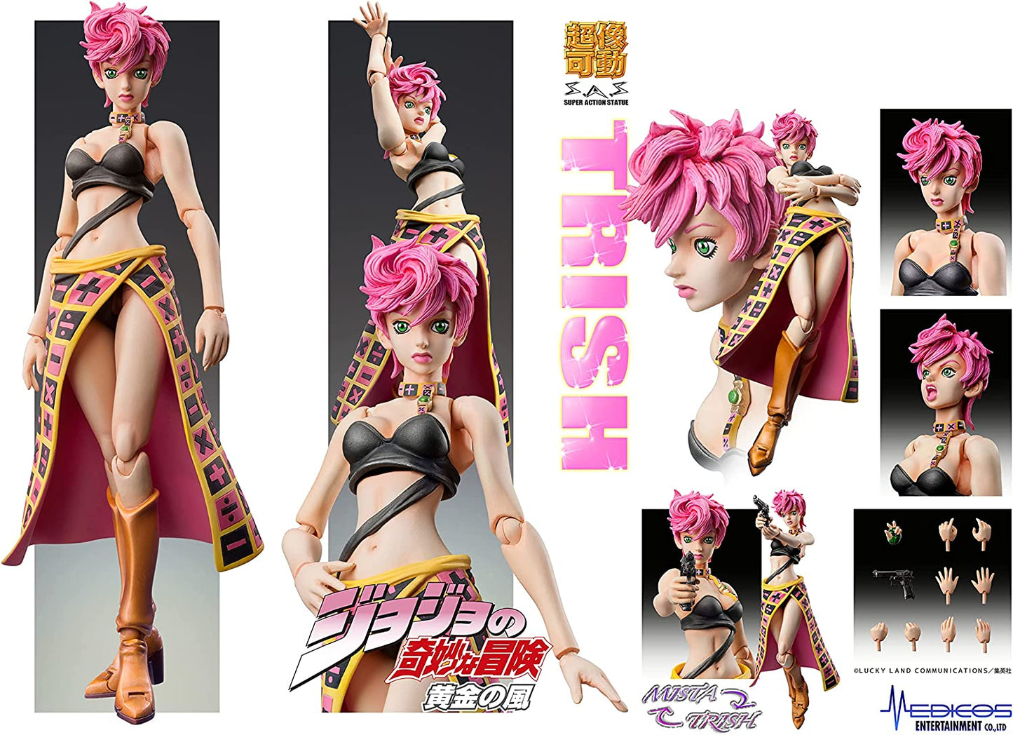 MediCos JoJo’s Bizarre Adventure Part 5: Chozo Kado Trish UNA Super Action Statue Figure Super Anime Store