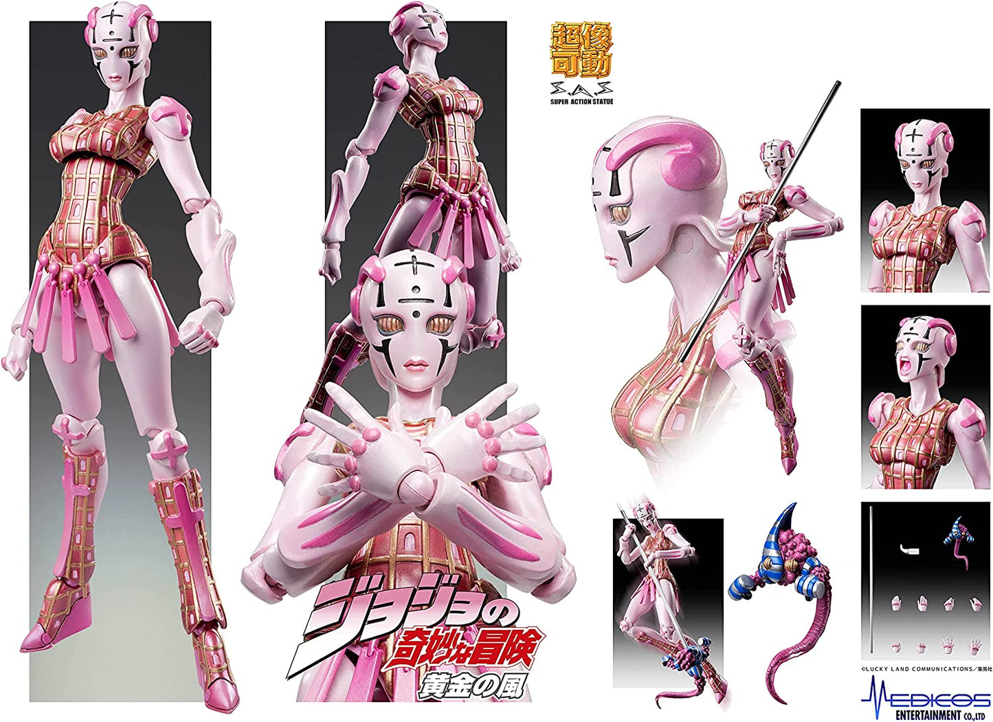 MediCos JoJo’s Bizarre Adventure Part 5: Chozo Kado Spice Girl Super Action Statue Figure Super Anime Store