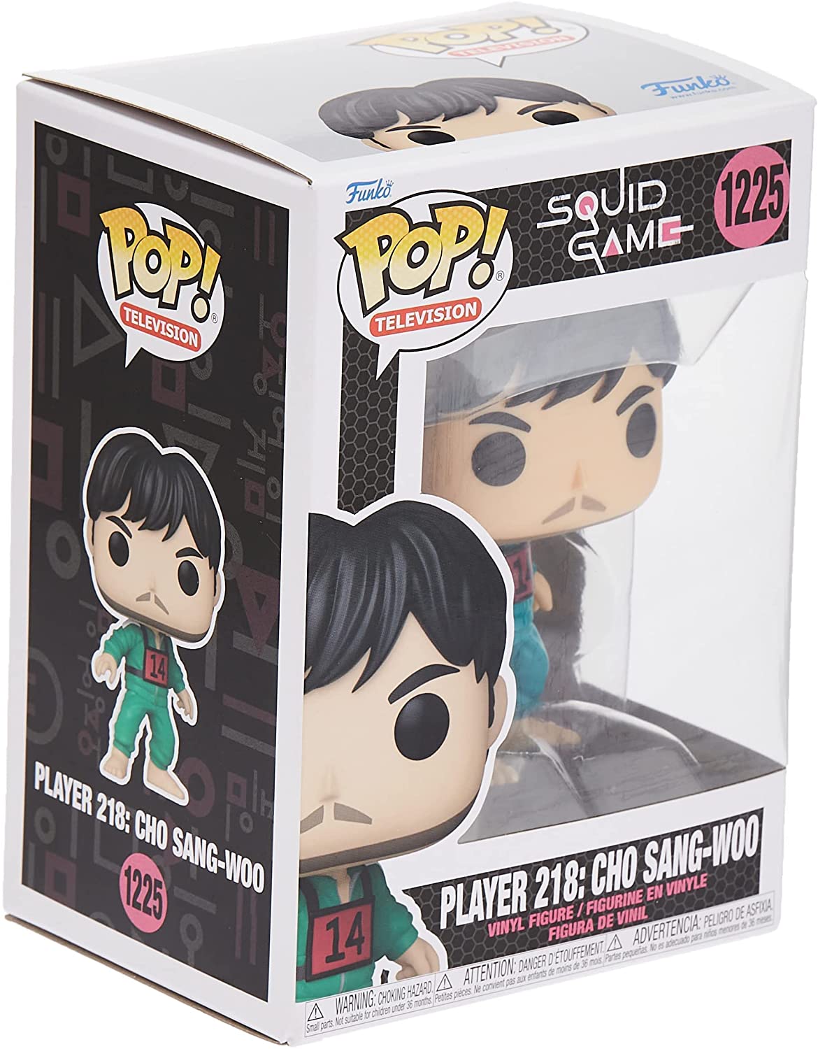 Funko POP! Squid Game Player 218 Cho Sang-Woo Vinyl Figure #1225 Super Anime Store