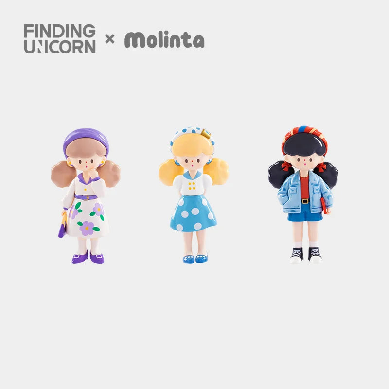 Finding Unicorn Molinta Retro Girls Series Blind Box (1 Blind Box) Super Anime Store