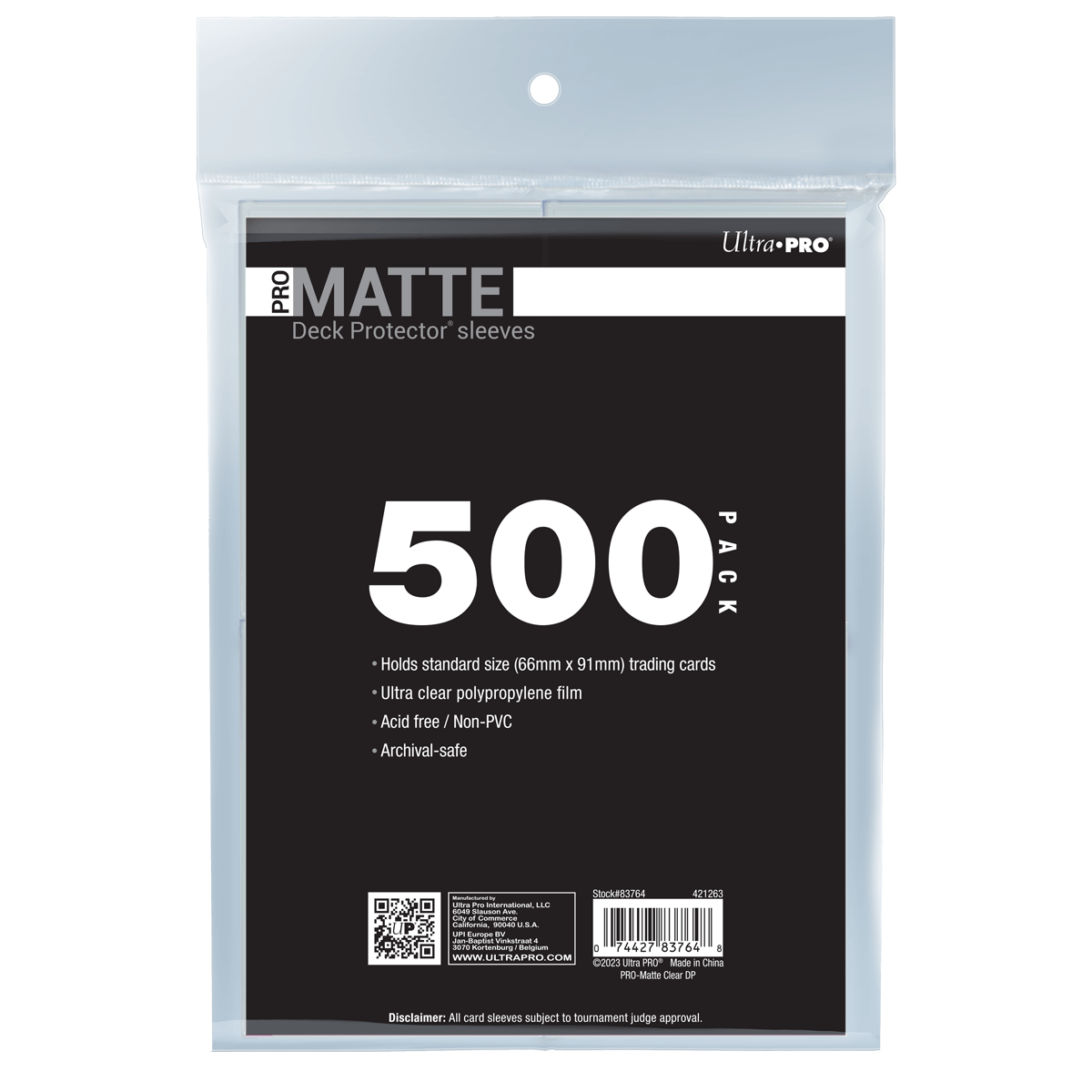 PRO-Matte Standard DECK PROTECTOR® Sleeves Bundle (500ct)